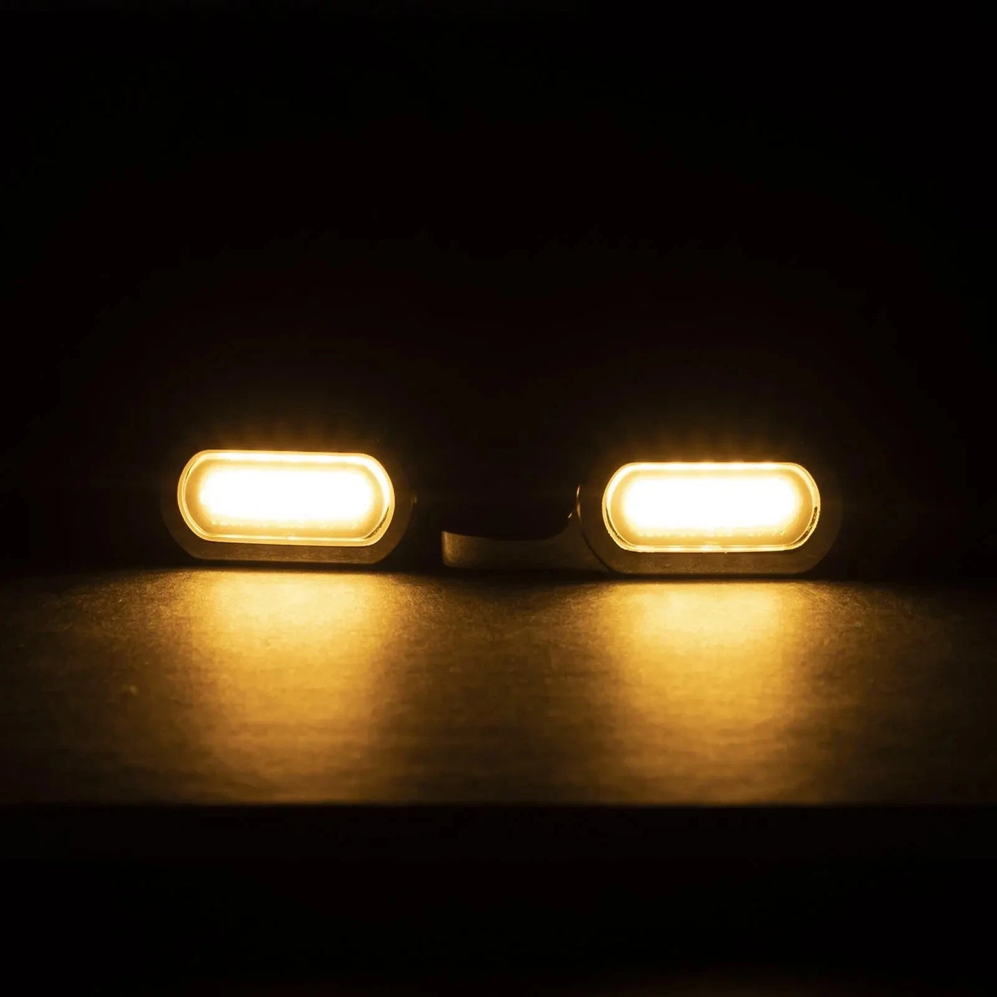 Motorcycle LED Mini Blinkers Turn Signal Amber Lights for Harley