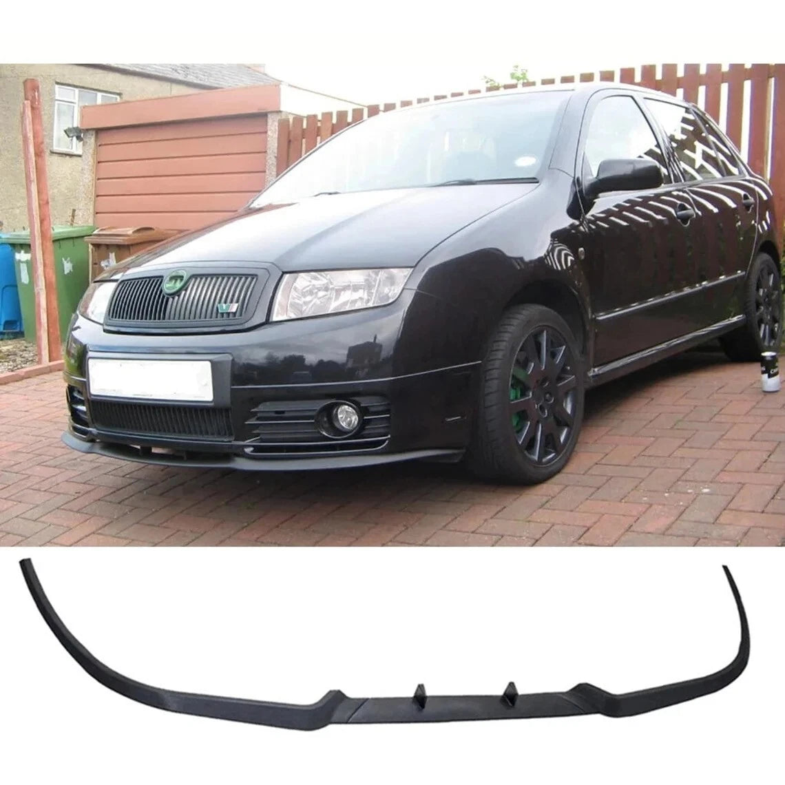 Front Bumper Lip for Skoda Fabia Cupra R (2013-2018) 3 Pcs