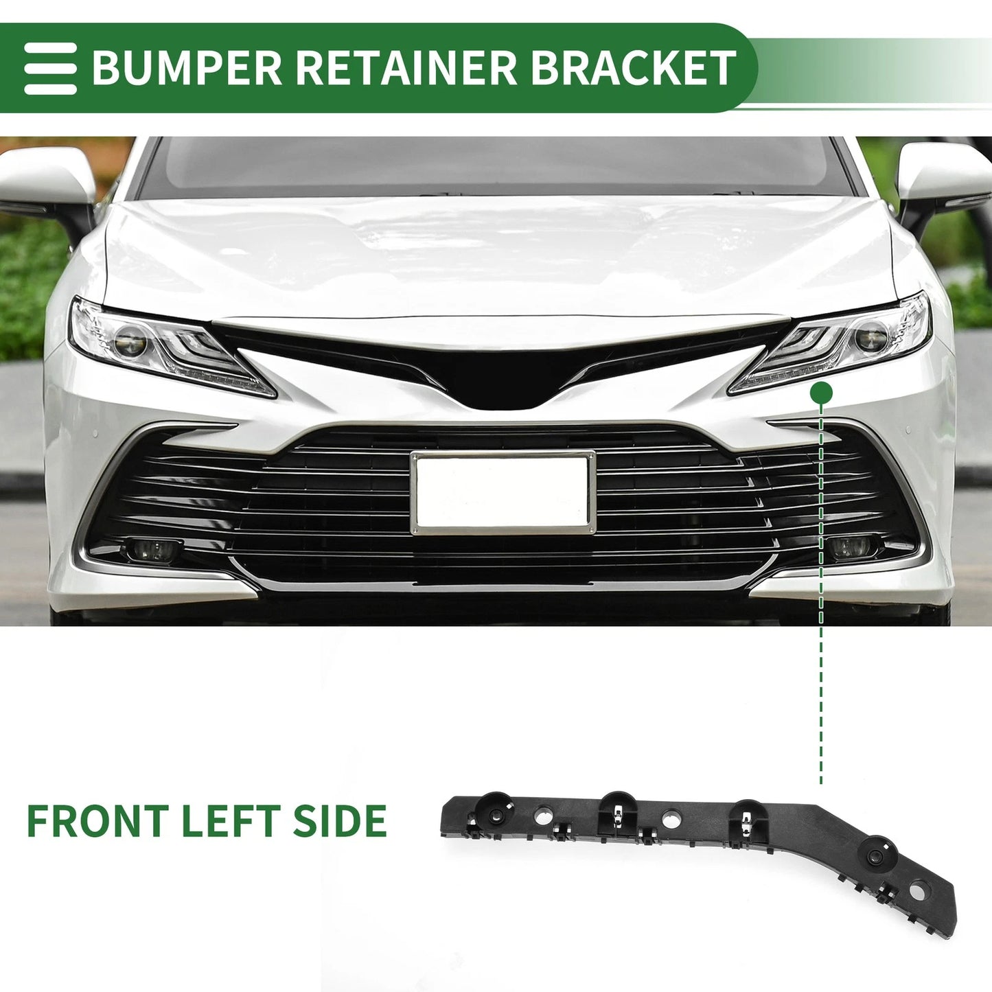 Left Rear Bumper Retainer Bracket for Nissan Versa (2020-2021)