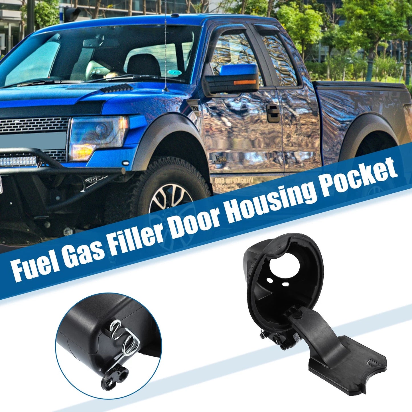 Fuel Gas Filler Door Housing Hinge Pocket for Ford F150 (2009-2014)