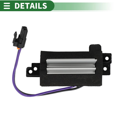 HVAC Blower Motor Resistor for GMC Yukon & Yukon XL Metal ABS Black