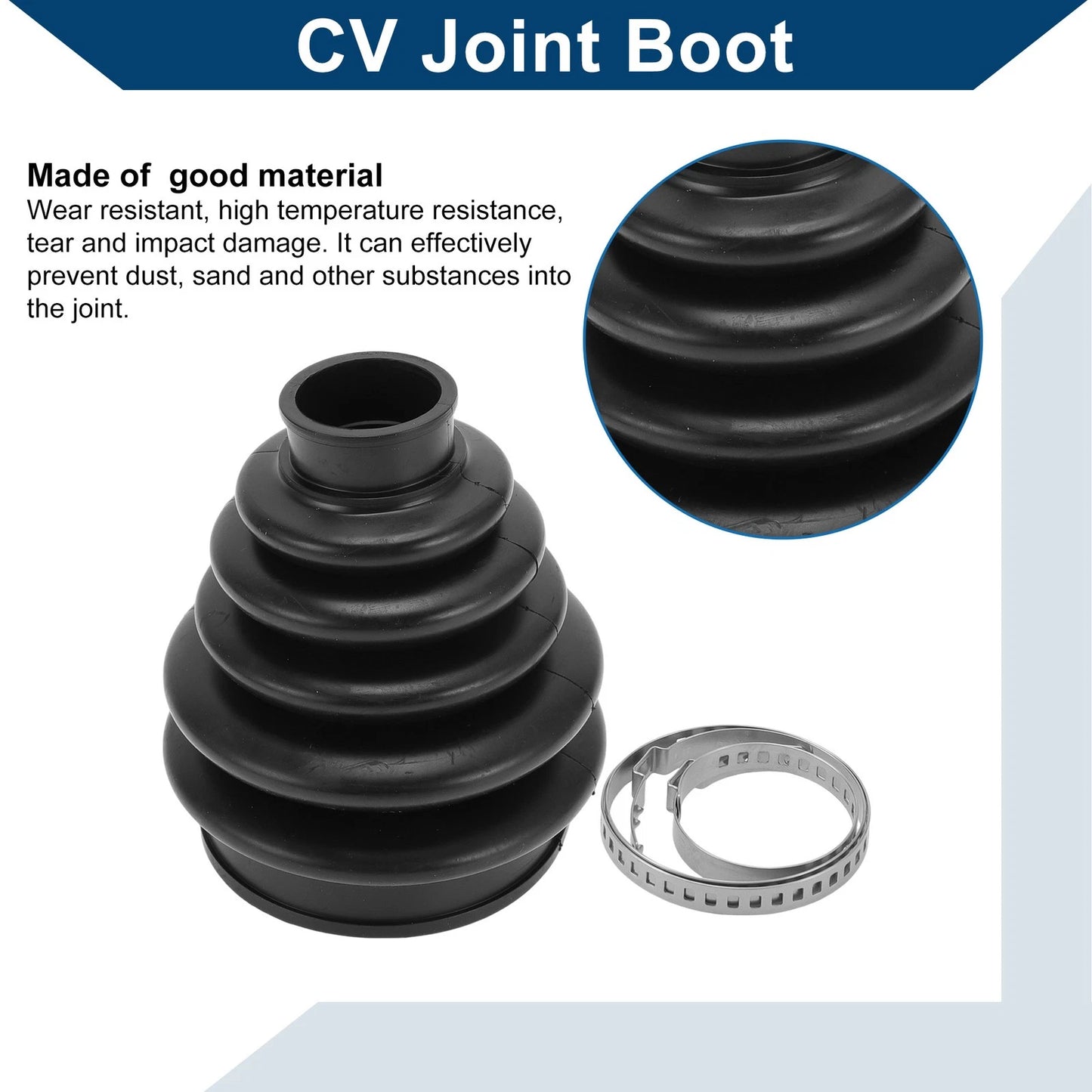 Inner CV Joint Boot Kit w/ Clamps for Peugeot 408, 3008 & Citroen (2008-2023)