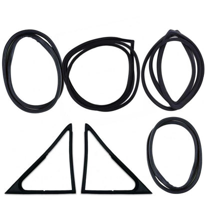 Windshield Door Rubber Seal Vent Rubber Set 6 Fits Datsun 620 Pickup 1972-79