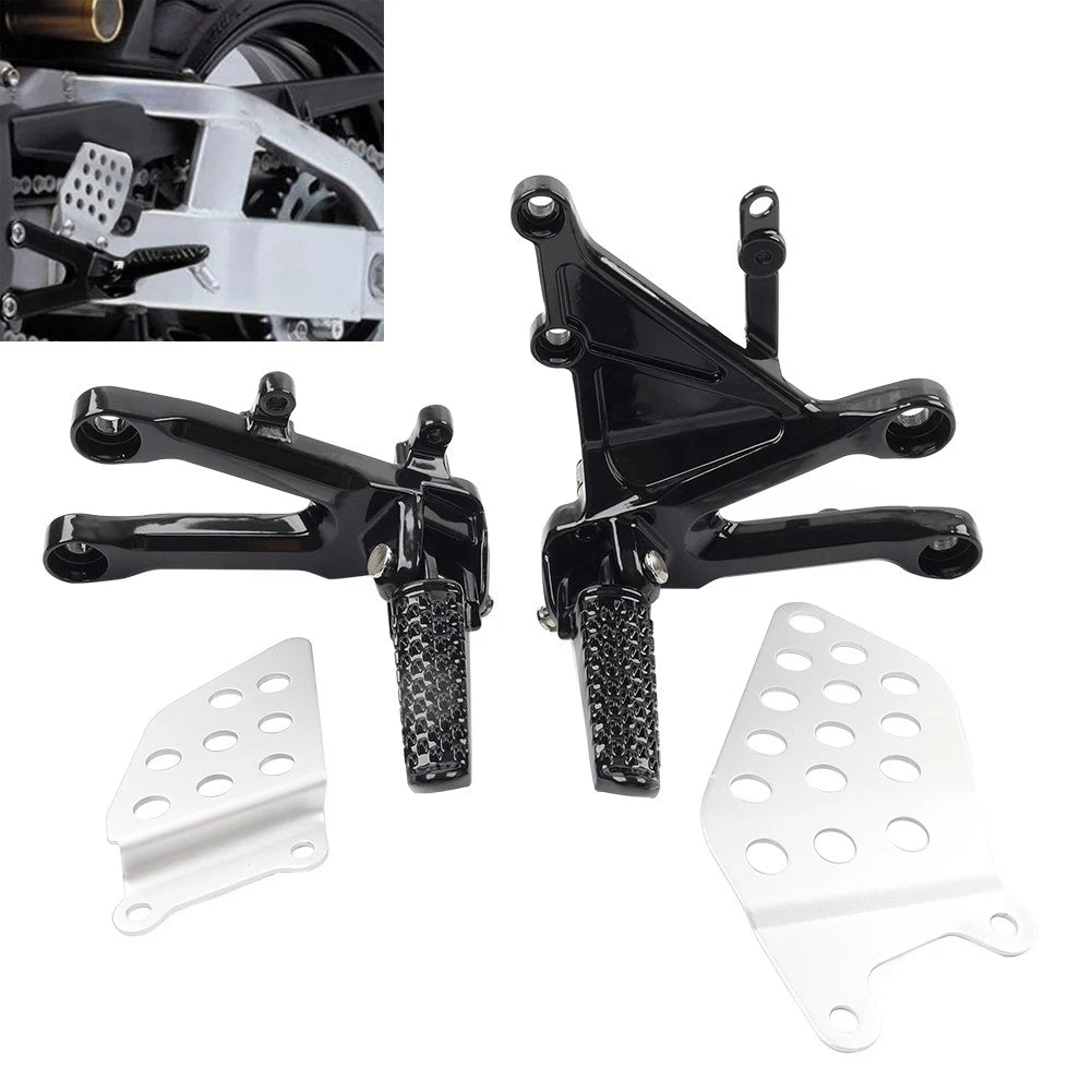 Black Front Driver Foot Pegs for Honda CBR1000RR (2004-2007)