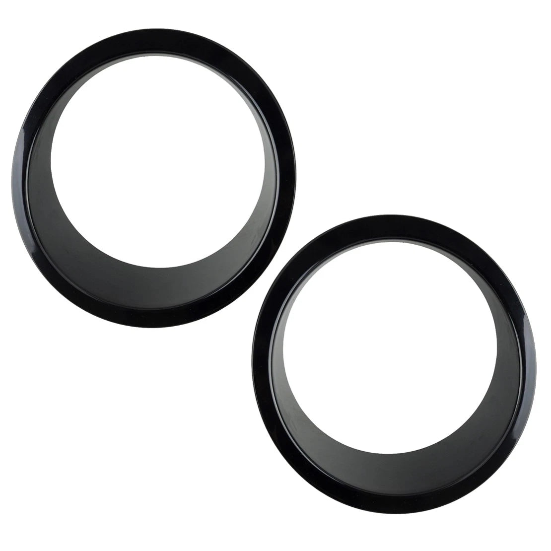 Black Headlight Ring Cover Trim Bezels for Jeep Wrangler JK JKU (2007-2018)
