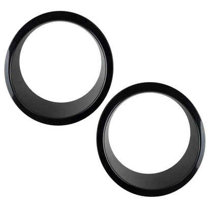 Black Headlight Ring Cover Trim Bezels for Jeep Wrangler JK JKU (2007-2018)