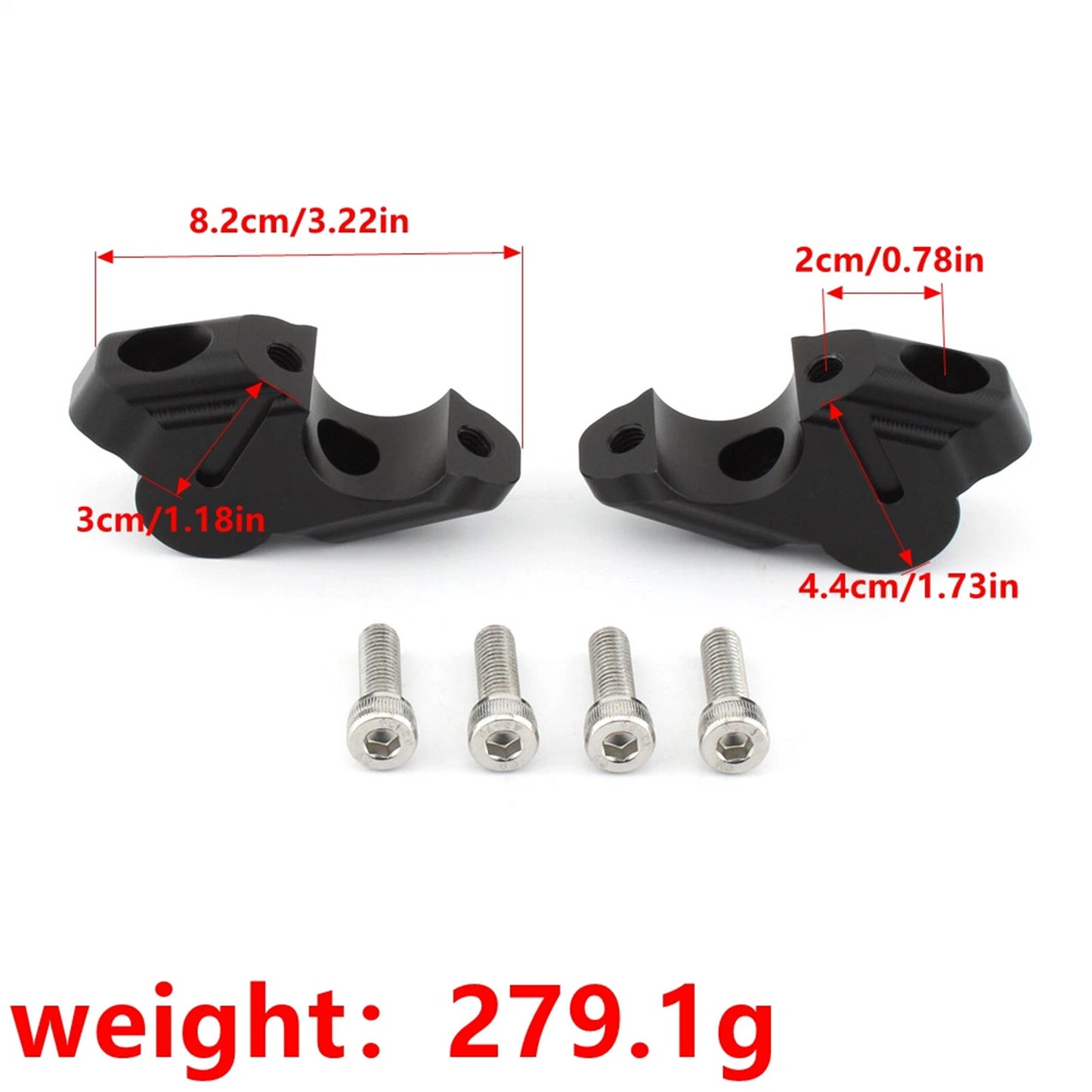 Handlebar Riser Clamp 1 x Pair for Yamaha Tracer 900 / GT (2021-2025)