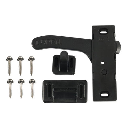 Right Hand RV Screen Door Latch Handle for Camper - Black Universal