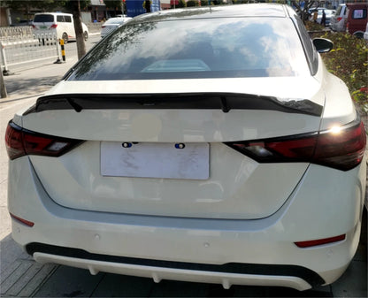 Glossy Black R Style Rear Spoiler Wing for Nissan Sentra Sedan (2020-2024)