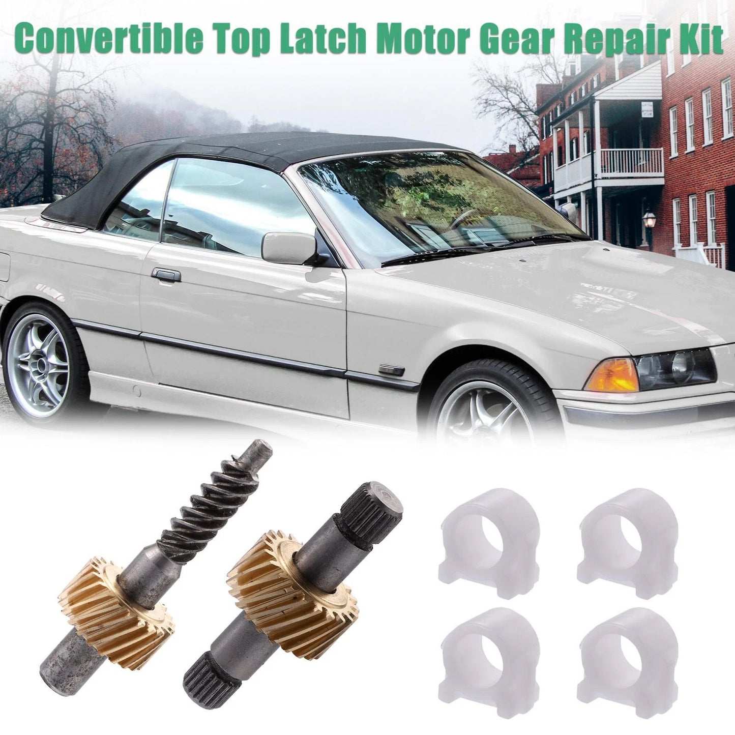 Convertible Top Latch Motor Gear Repair Kit for BMW E36 E46 E64 (1990-2006)