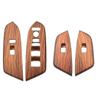 4 x Peach Wood Grain Window Control Switch Panel Trim for Honda CR-V (2017-2022)