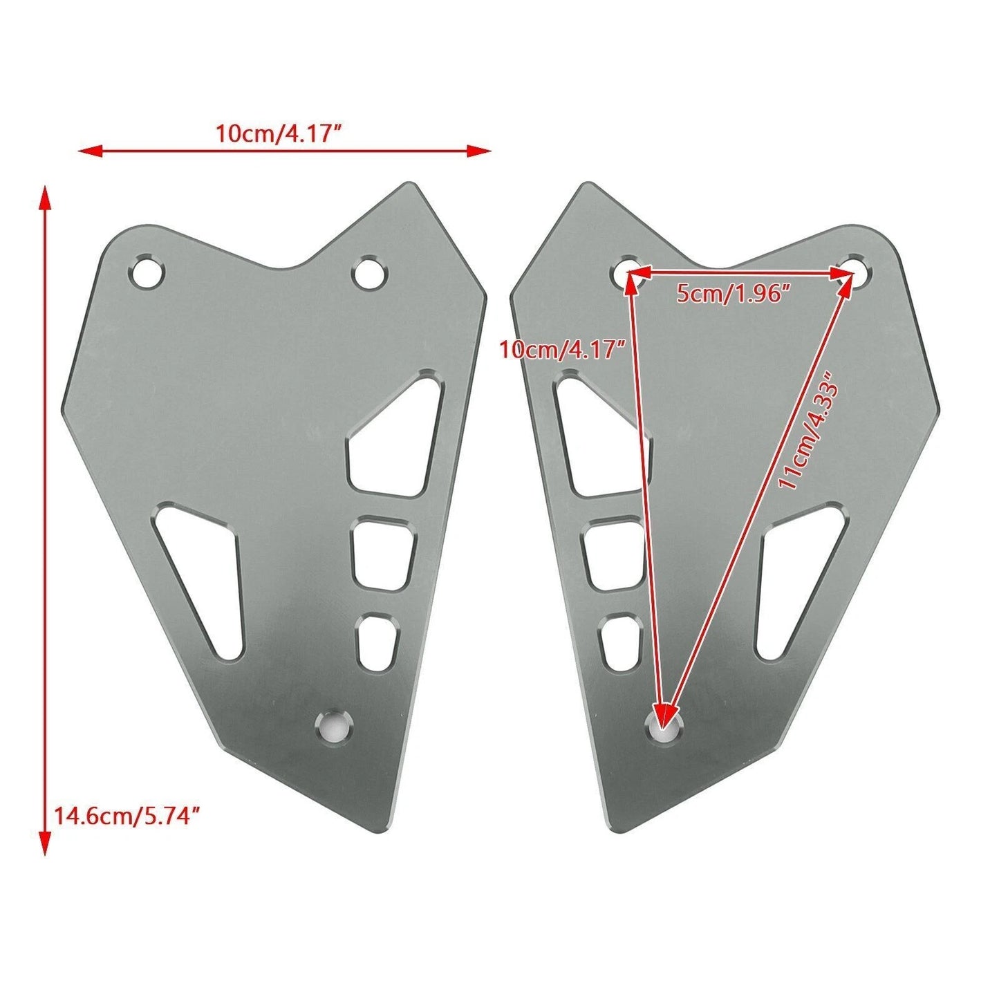 CNC Aluminum Heel Guard Set for Kawasaki Z900 (2017-2020)