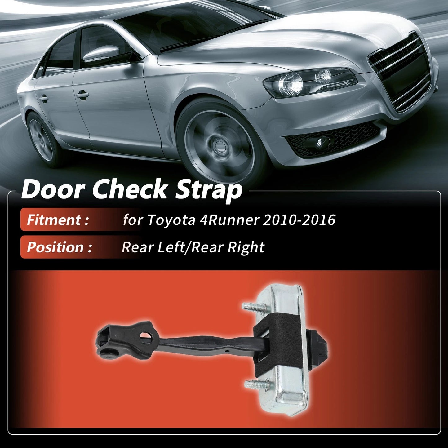 2 x Rear Left/Rear Right Door Check Strap for Toyota 4Runner (2010–2016)