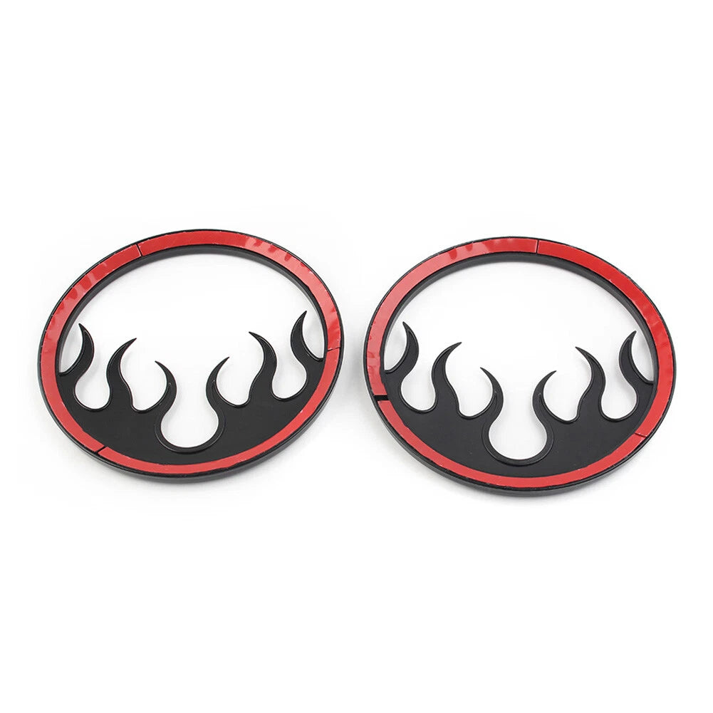 Motorcycle Front Speaker Grill Trim Covers for Harley Electra Glide (14-22)