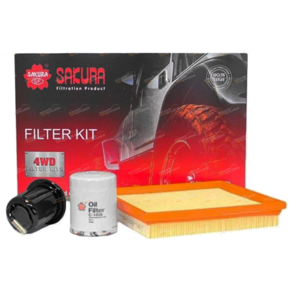 Air/Fuel Filter Service Kit for Ford Raider UV 2.6L G6 (1991 - 1997)