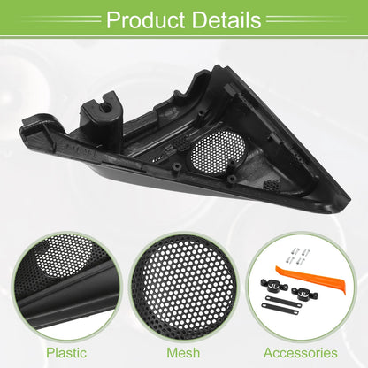 A Pillar Door Tweeter Speaker Cover Trim for Honda Accord (2018-2022) Black