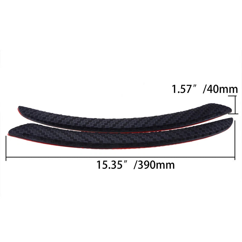 Black Fender Rubber Trim Sticker for BMW Sporty Car Wheel Eyebrow Protect Strips