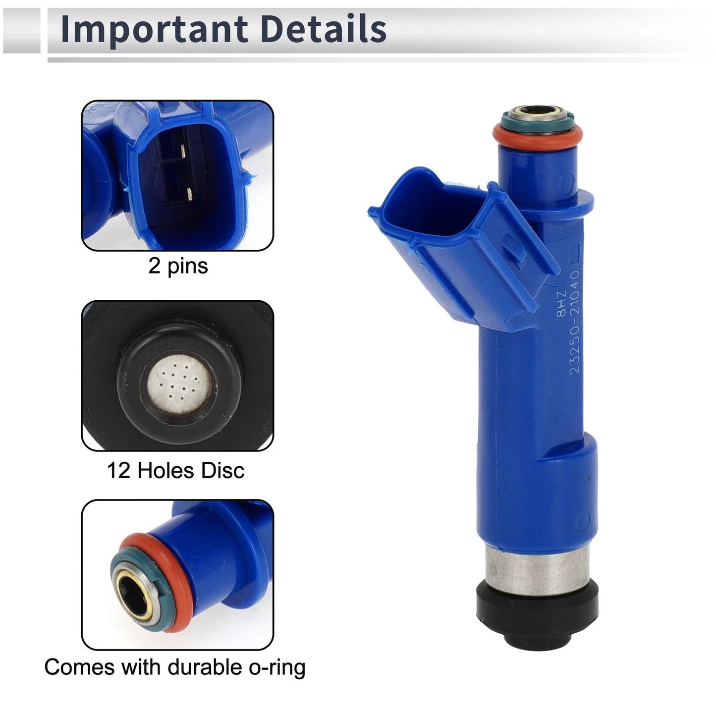 1 Fuel Injector for Toyota Yaris 1.5 (2013–2018)