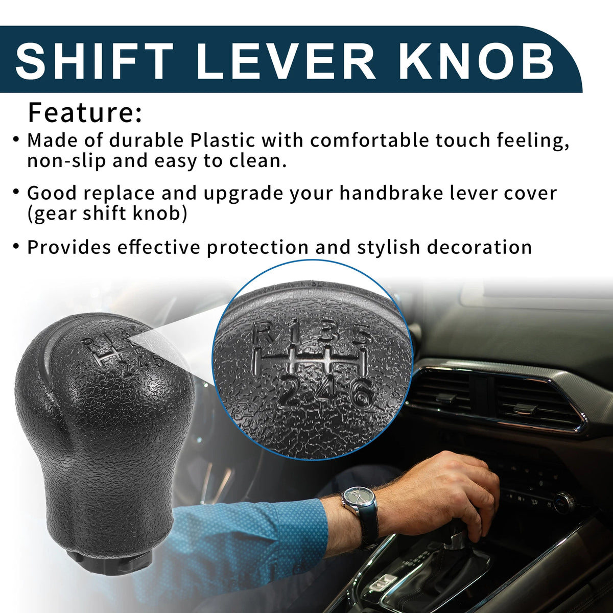 6 Speed Manual Gear Shift Knob for Toyota Hilux (2005-2023)