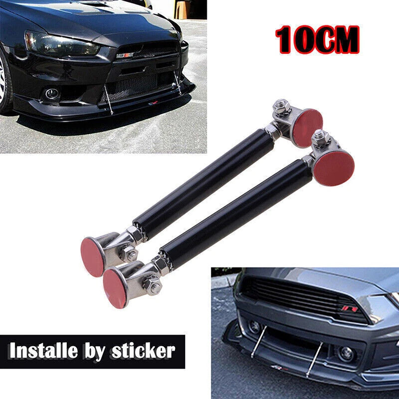 4"-6" Front Bumper Lip Splitter Strut Rod Tie Support Bar for Honda