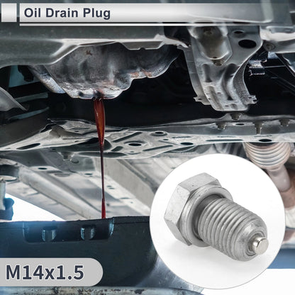 1 Set M14x1.5 Oil Drain Plug with Gasket for Car/Motorcycle