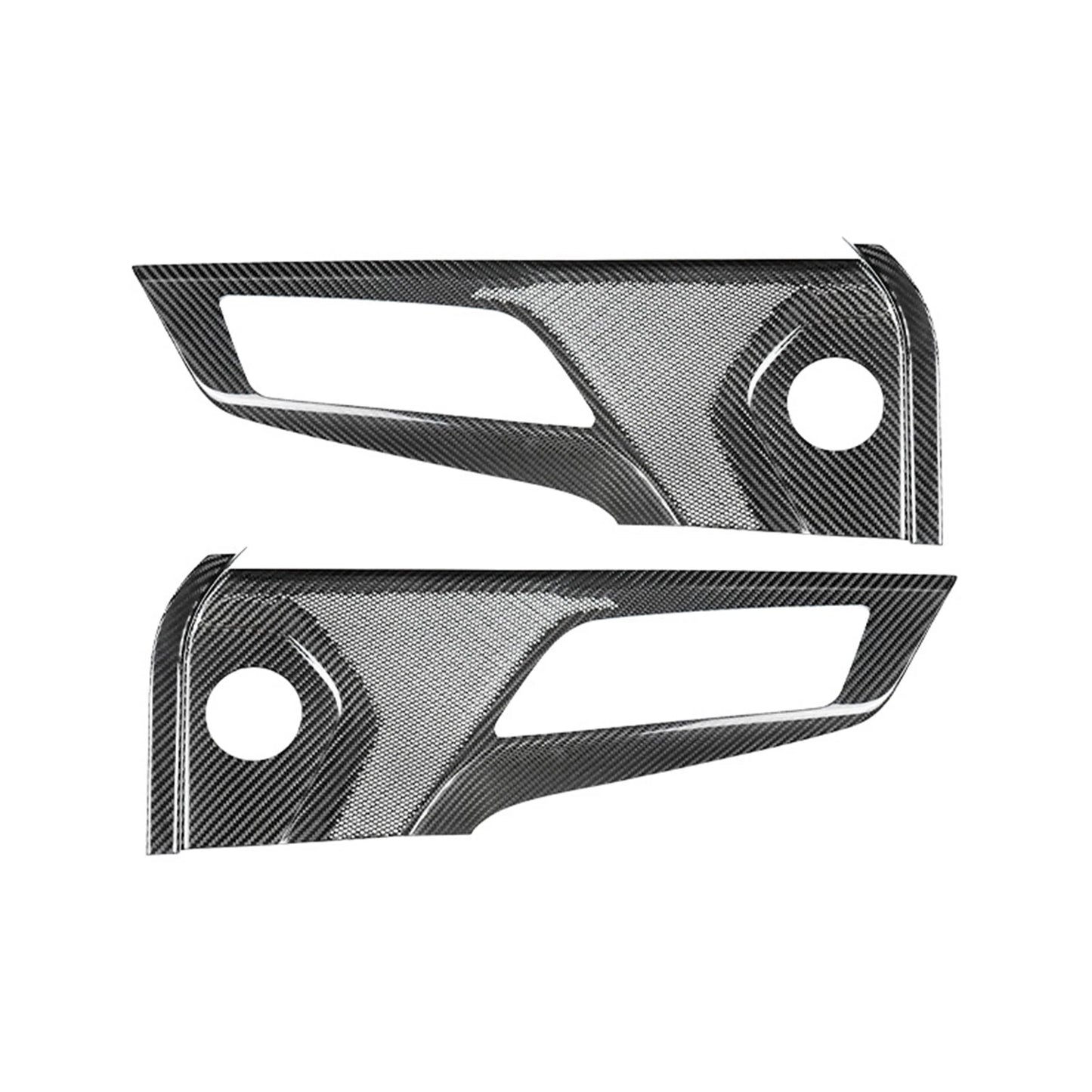 Dry Carbon Fiber Door Bowl Speaker Covers for Ford Mustang (2024-2025)