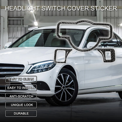 Headlight Switch Cover Sticker for Mercedes-Benz A B C E G Class CLA (2013-2023)