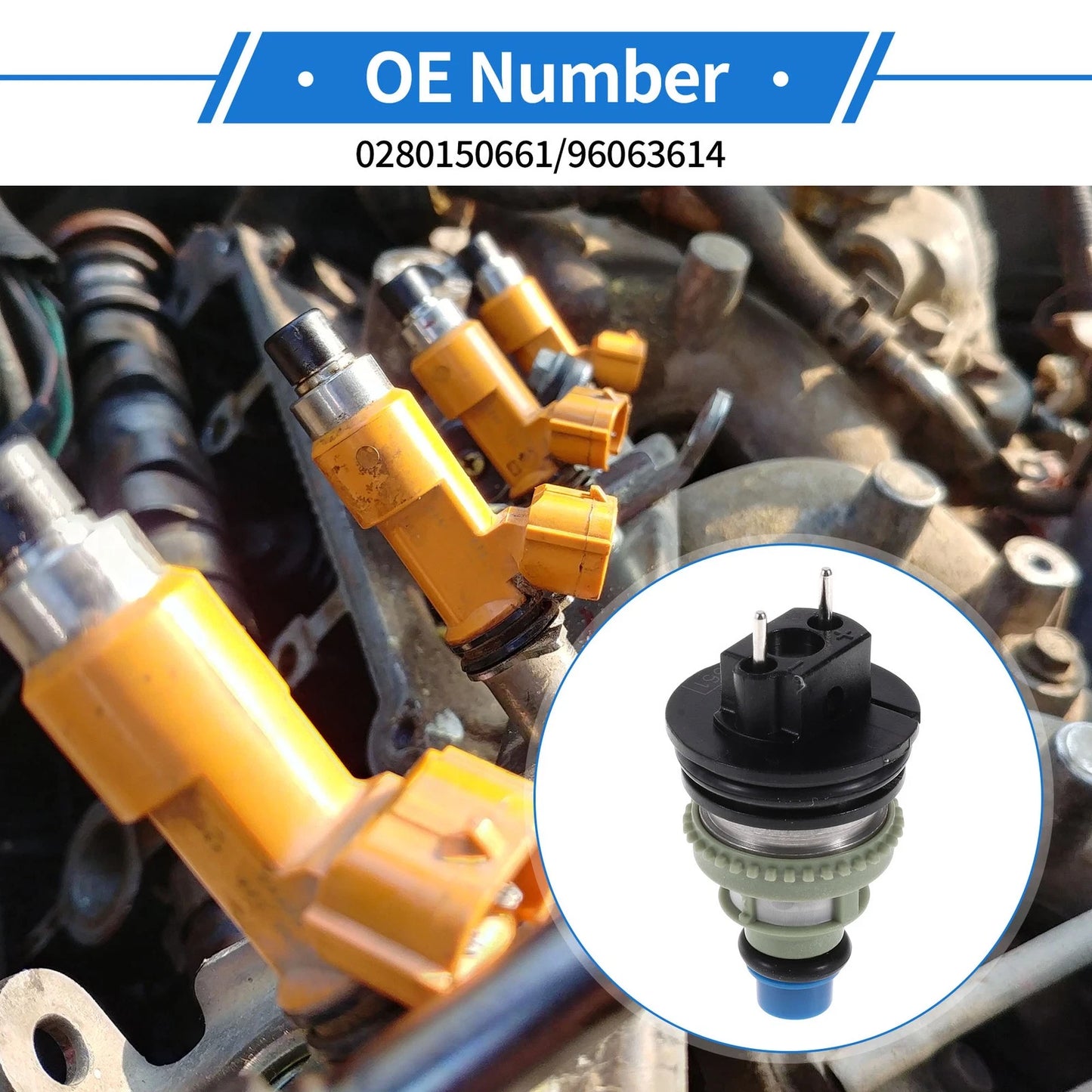 1 Fuel Injector for Chevrolet Metro Base 1.0 L3 (1998-2000)