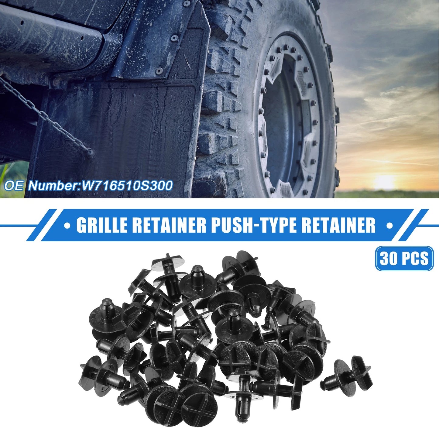 30 x Grille Retainer Clips for Ford Explorer (2020-2023)
