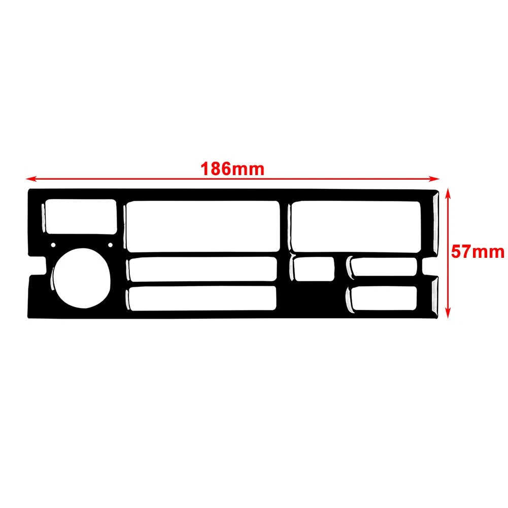 Suede Black Radio CD Panel Cover Trim for BMW 3 Series E36 (1994-1996)