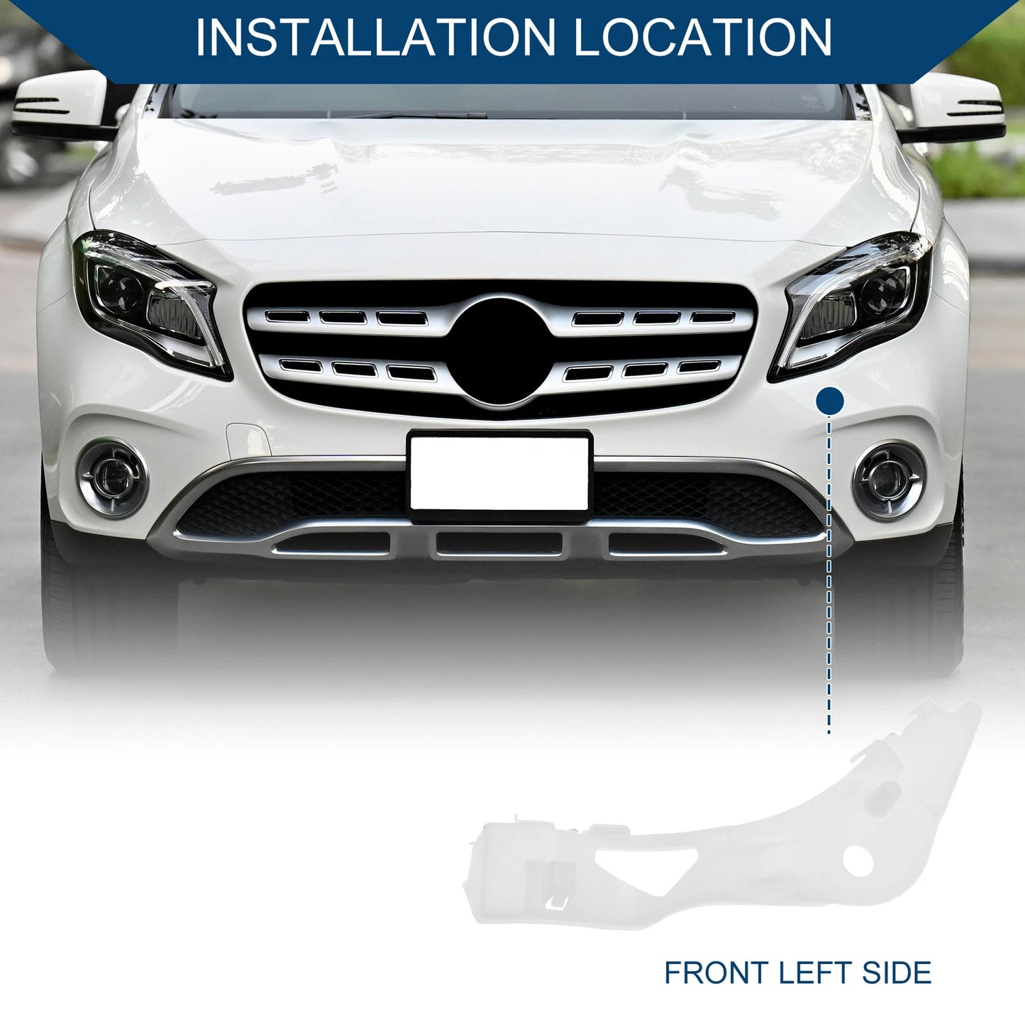 Left Front Bumper Support Bracket for Mazda 6 (2003-2008)