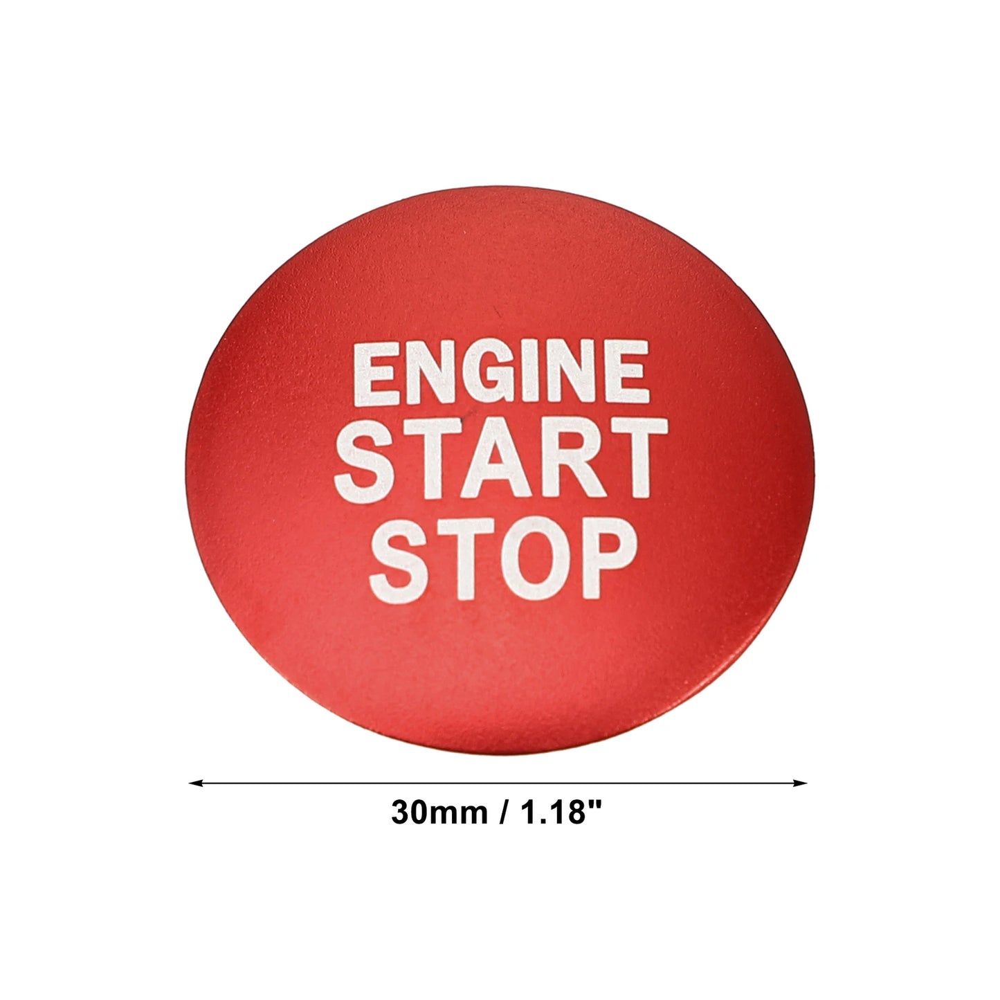 Engine Start Stop Button Cover for Toyota Camry (2018-2023) - Aluminum Red