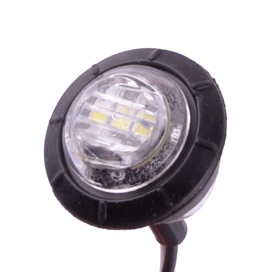 10pcs 3/4" White LED Side Marker Lights for Car Truck Trailer