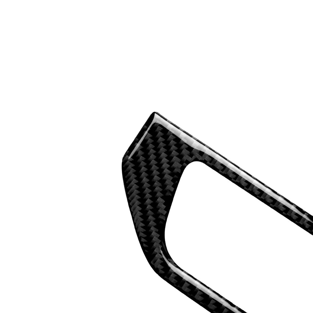Carbon Fiber Headlight Switch Panel Cover Trim for Audi A4 A5 (2016-2023)