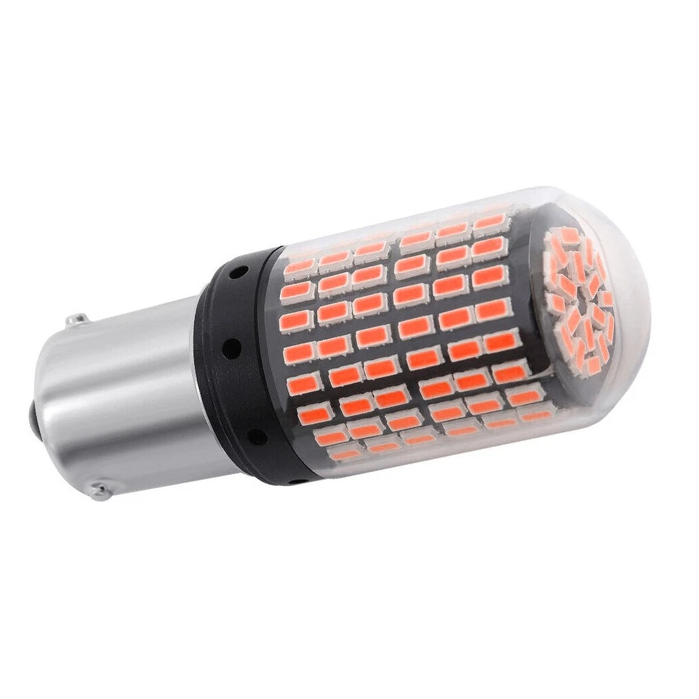 Red 1156 144-SMD LED Tail Stop Brake Turn Signal Bulbs for Car