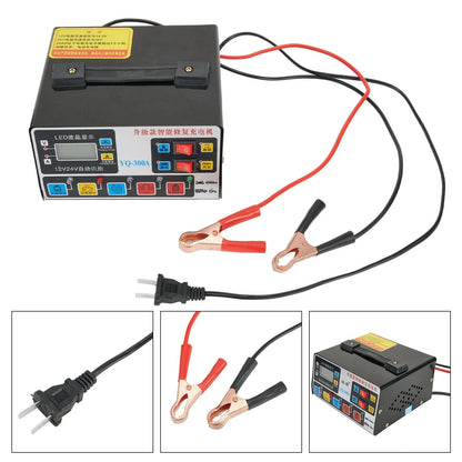 Car Battery Charger / 12V 24V / Pure Copper for Motorcycle Batteries