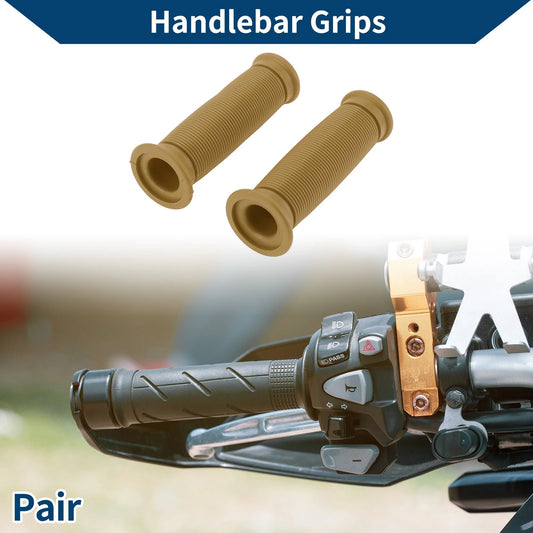 7/8" 22mm Hand Grip Rubber Brown 1 Pair