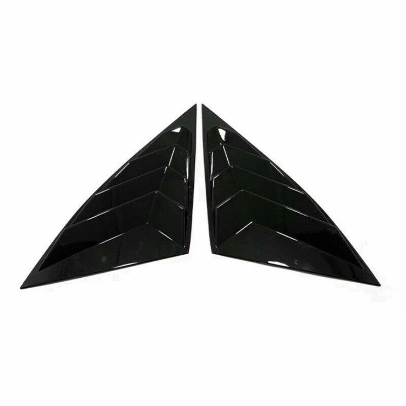Side Window Louver Shutter Cover Trim Black 2 x for Hyundai Tucson (2022–2022)