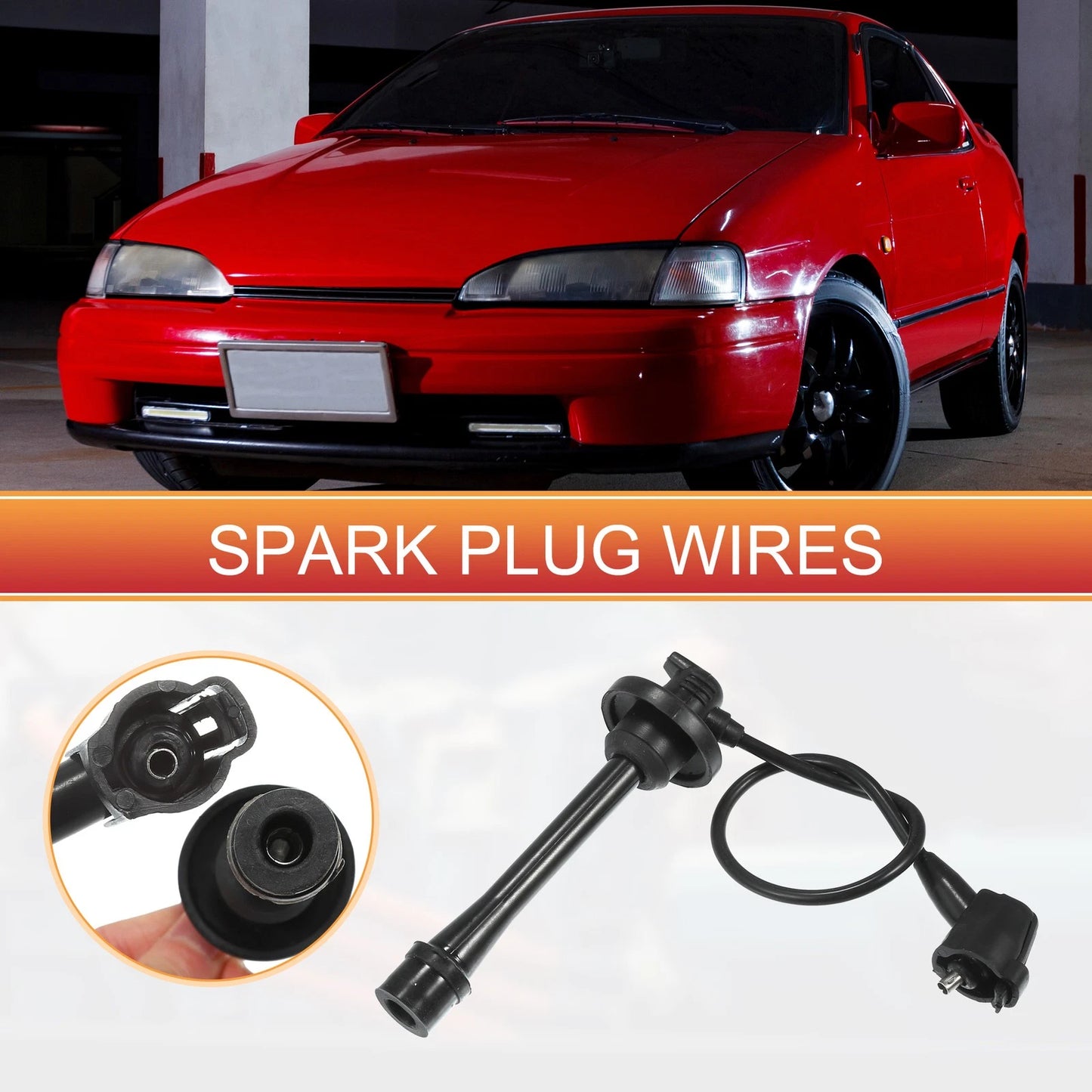 3 x Spark Plug Wire Ignition Coil Cable for Toyota