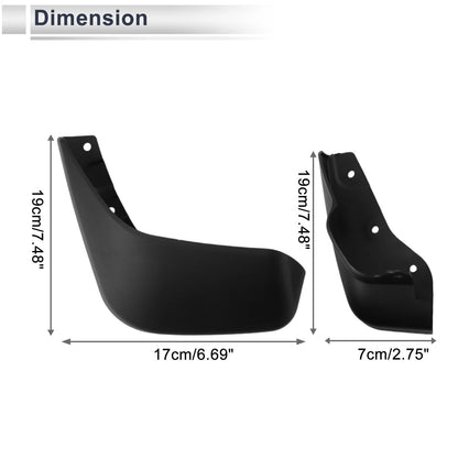 Mud Flaps Splash Guards for Suzuki S-PRESSO (2019-2023)