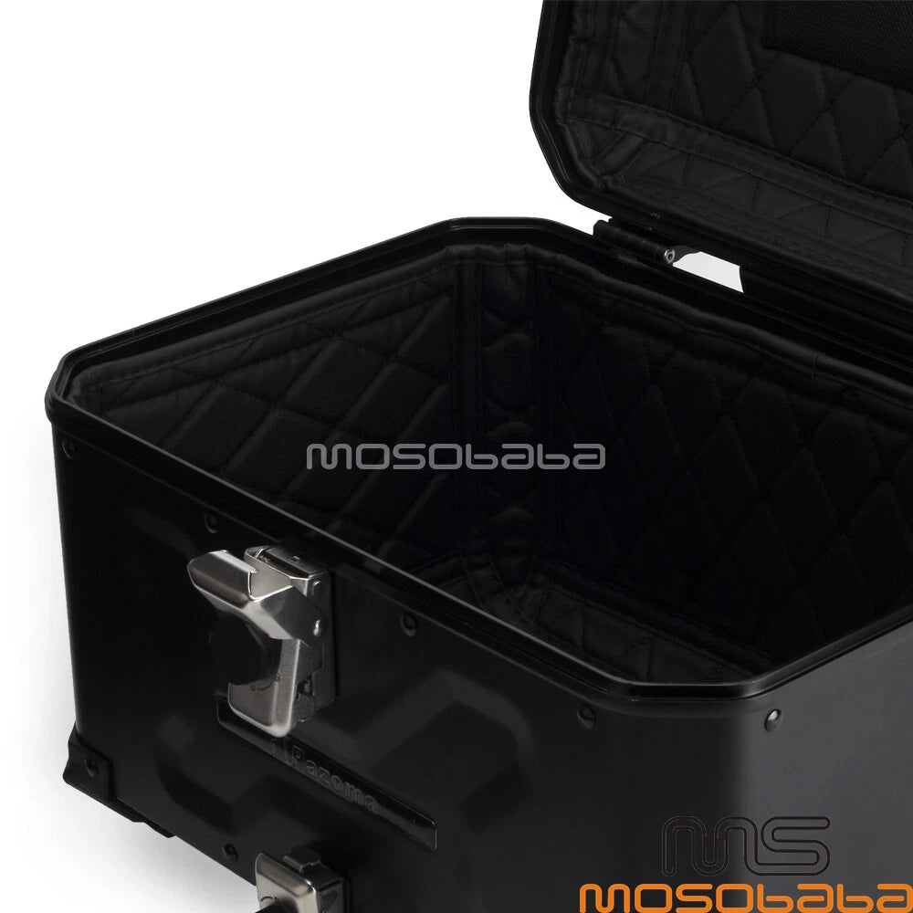 Aluminum Side & Top Case Set w/Bracket for Harley Softail Street Bob (18-20)