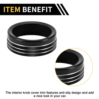 Gear Shift Control Knob Cover Ring for Ford Maverick (2022) - Black 1 x Pc