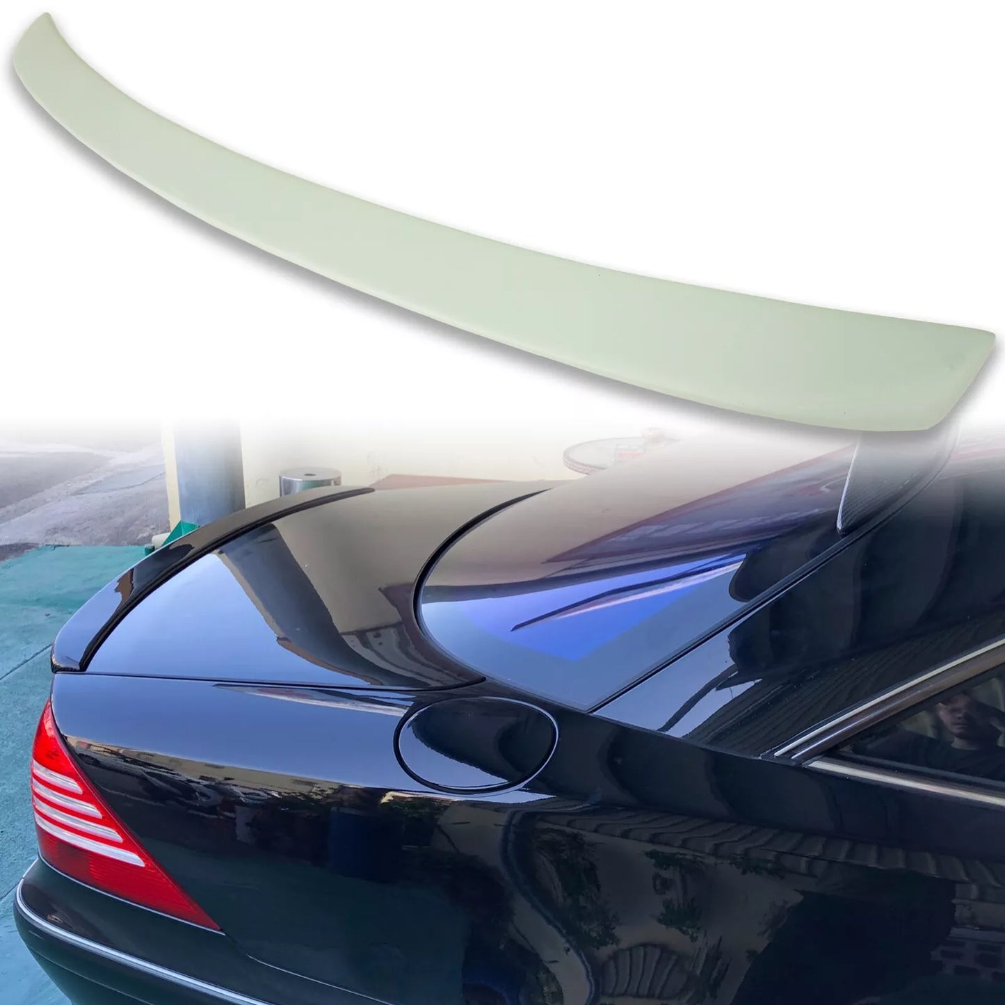 Black Boot Spoiler for Mercedes CL W215 Coupe (1998-2006)