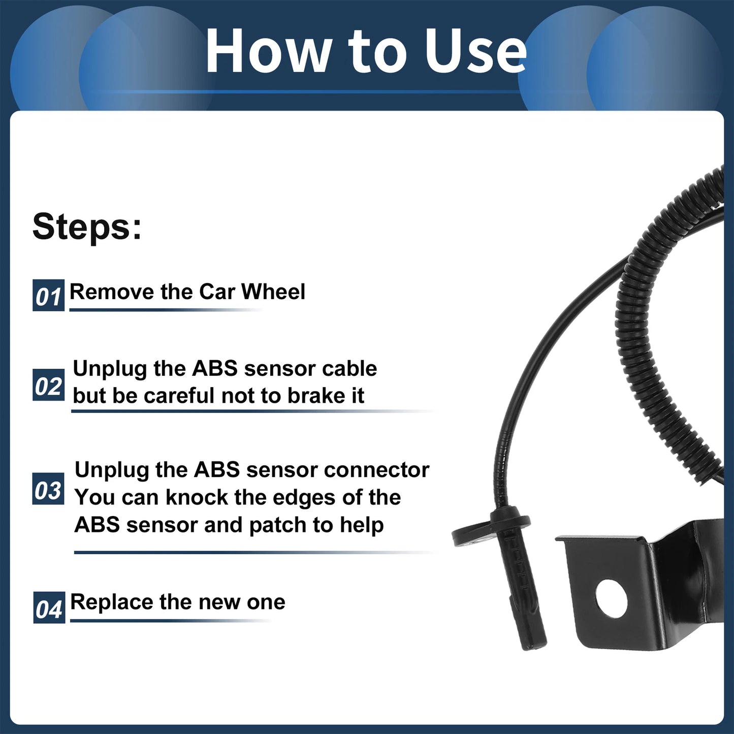 ABS Wheel Speed Sensor for Ford Edge (2015-2019) Front Right