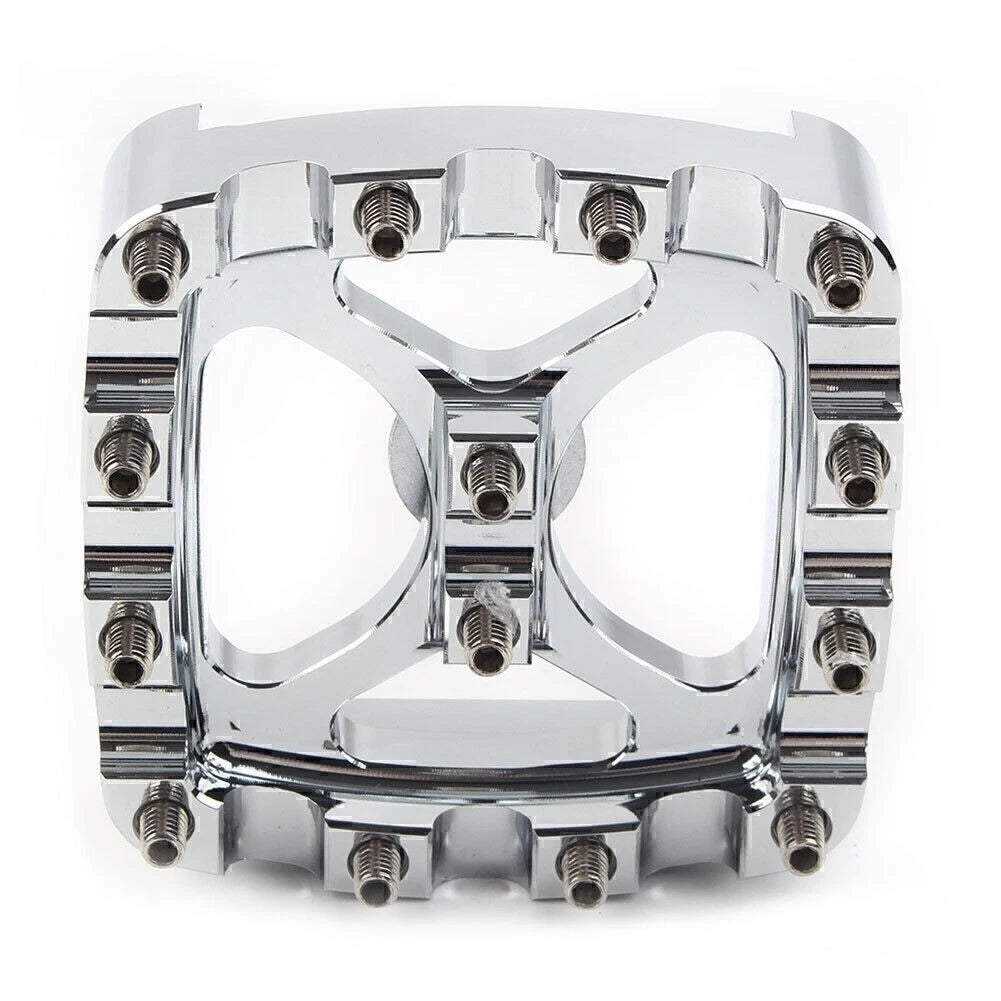 Chrome Brake Pedal Pad Cover for Harley Softail Dyna Sportster Iron 883
