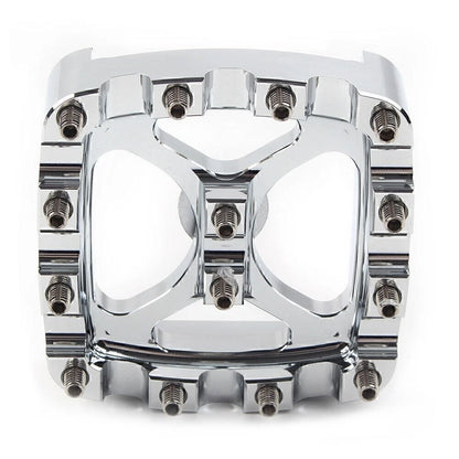 Chrome Brake Pedal Pad Cover for Harley Softail Dyna Sportster Iron 883