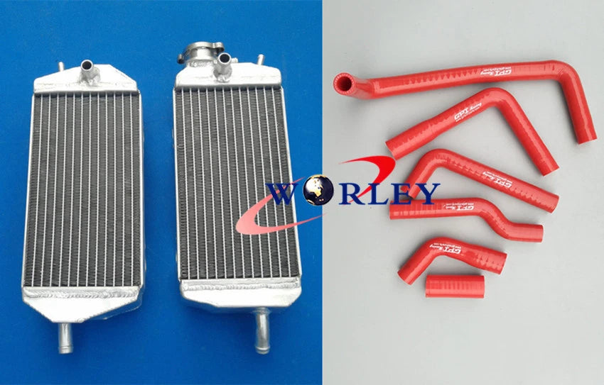 Aluminum Radiator & Hose for Gas Gas MX/SM/EC 125/200/250/300 (2007-2013)