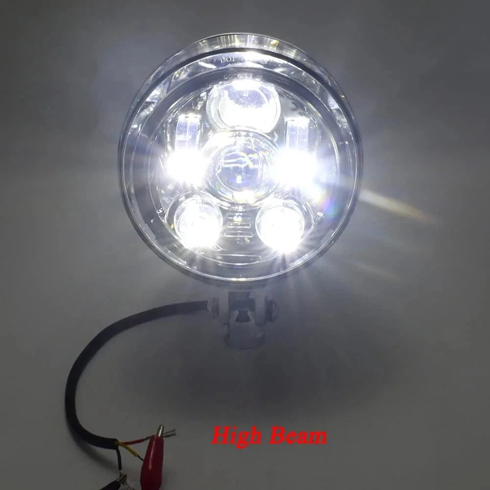 5.75" Chrome LED Daymaker Bullet Headlight for Harley Sportster Dyna Softail (2004-2023)