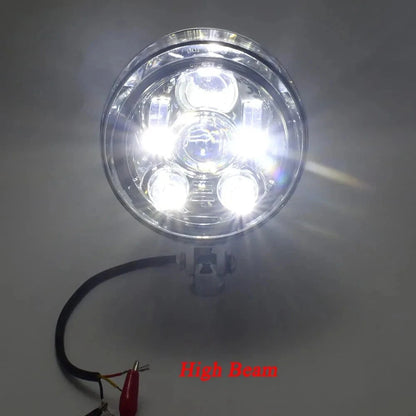 5.75" Chrome LED Daymaker Bullet Headlight for Harley Sportster Dyna Softail (2004-2023)