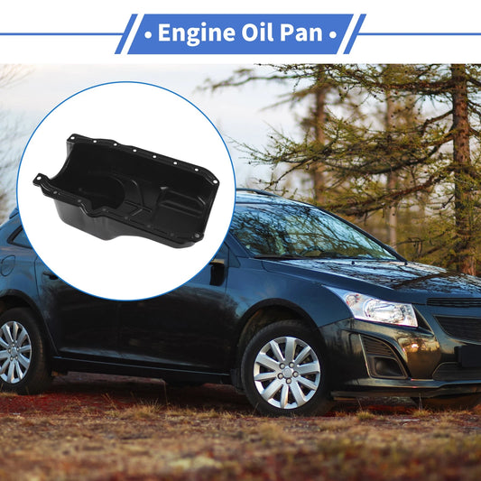 1 Pcs Engine Oil Pan for Chevrolet Astro Iron Black (1986-1995)